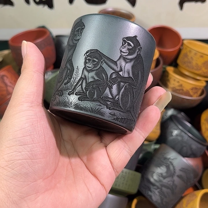 茶杯紫砂全手工紫砂主人杯