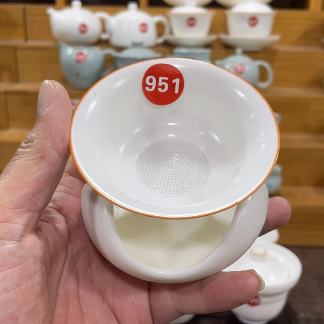 微瑕陶瓷茶壶茶杯家用