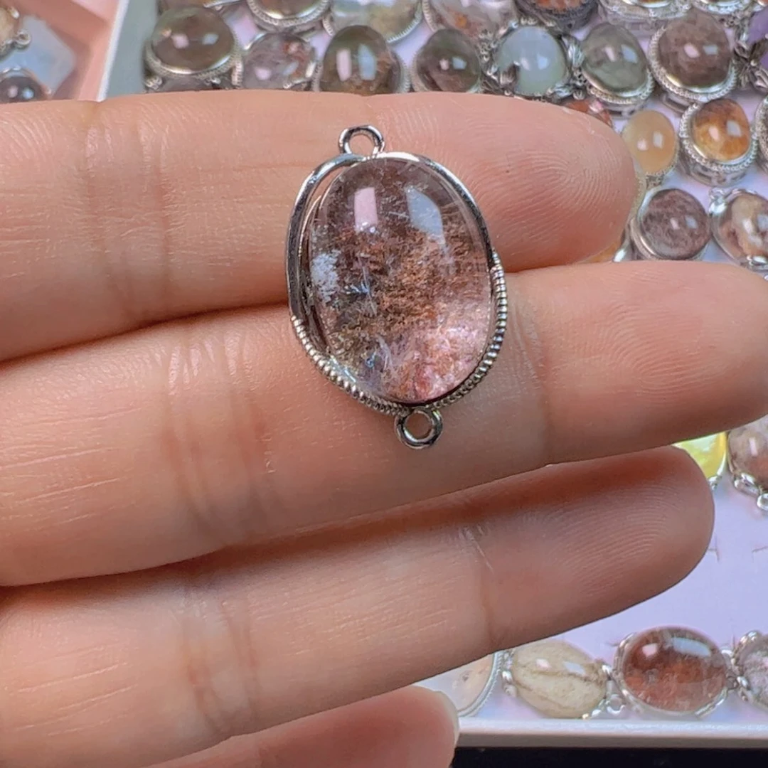 水晶手链银S925镶嵌霞*