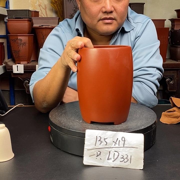 紫砂花盆货号一只LD331