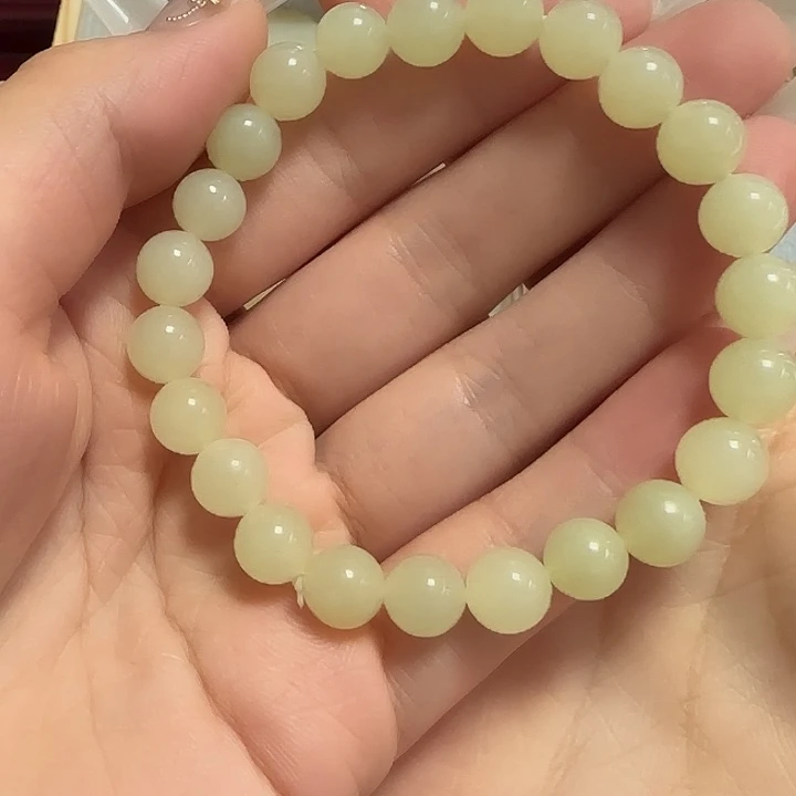 手链未镶嵌和田玉（糖玉）