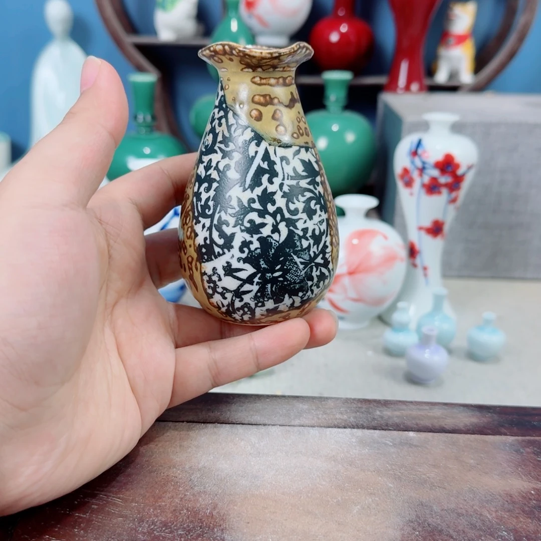 陶瓷手工小花器摆件