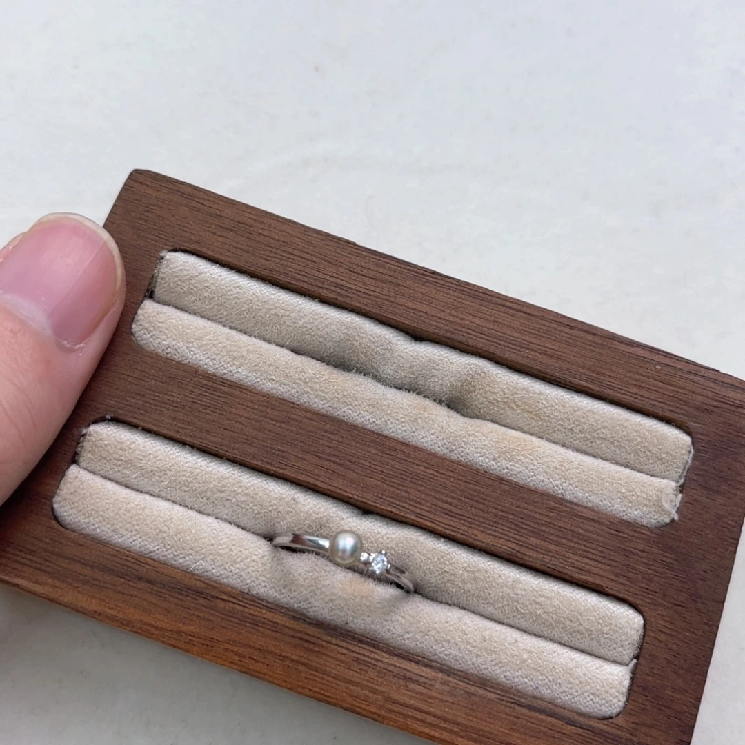 N***酱海水珍珠戒指银S925镶嵌