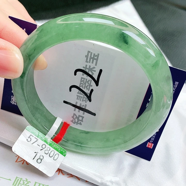 翡翠未镶嵌手镯缅甸天然a货翡翠手镯