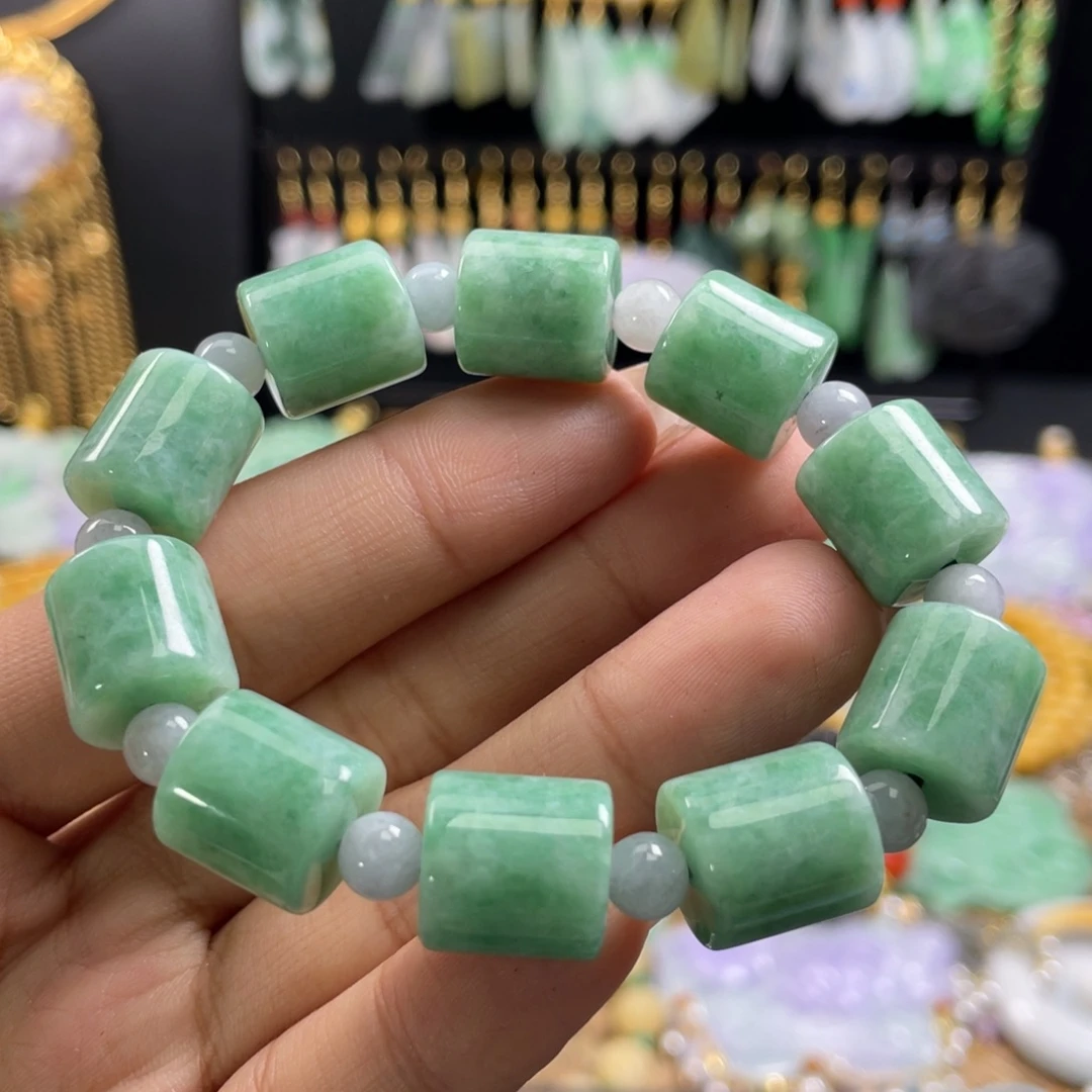 未镶嵌手串翡翠代编织