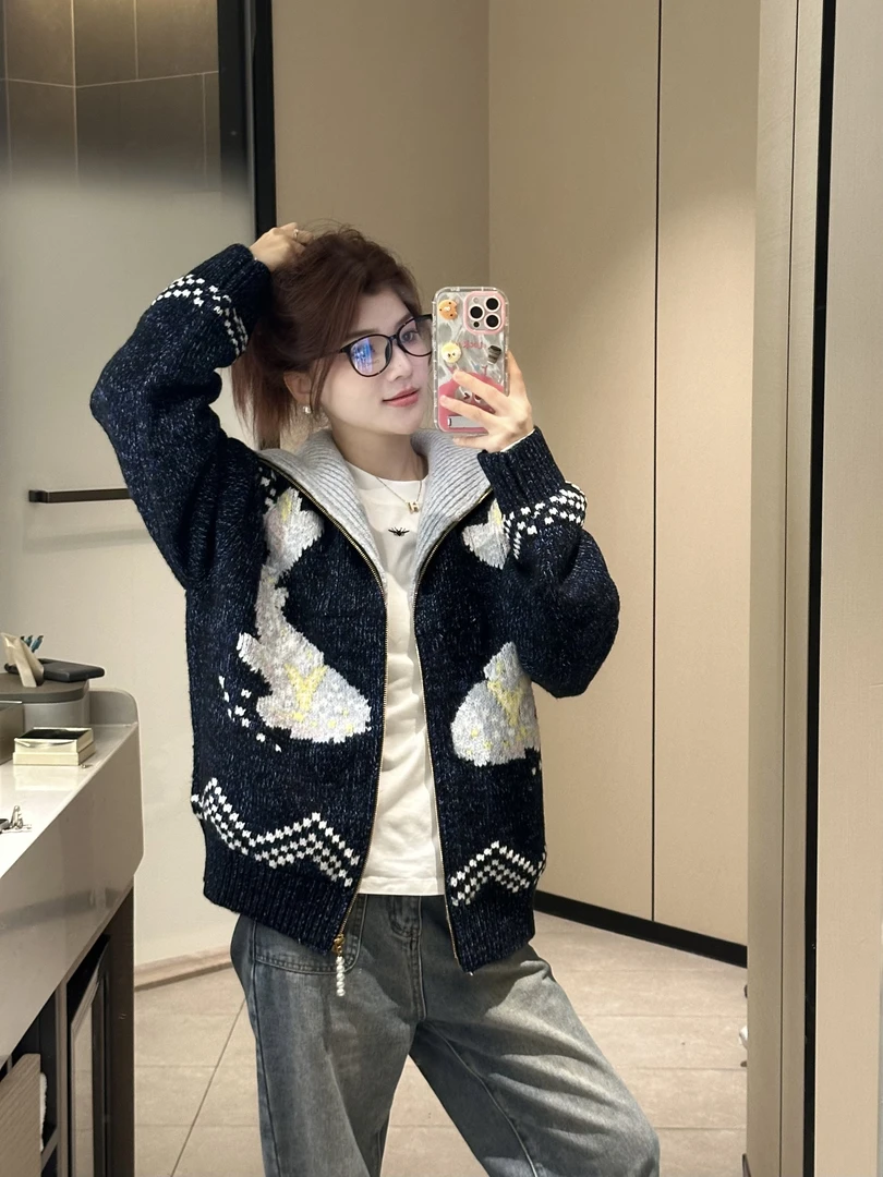 FC1V01 高领拉链毛衣 男女同款