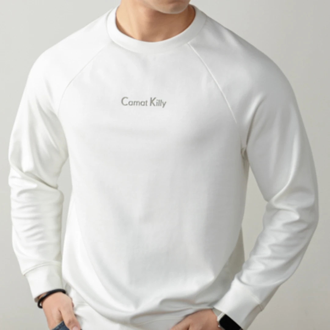 2025 【贴身的温柔】高档男士长袖 7A抗菌廓形T恤