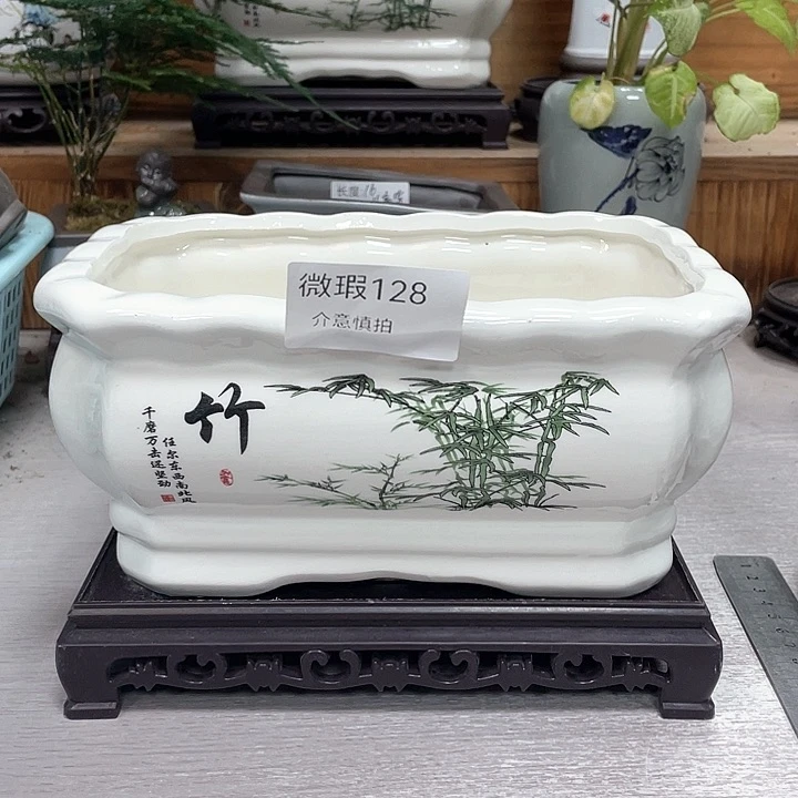 陶瓷佳品精美紫砂花盆陶瓷花盆