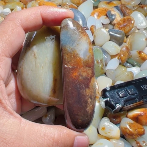 和田玉（糖玉）手链未镶嵌36