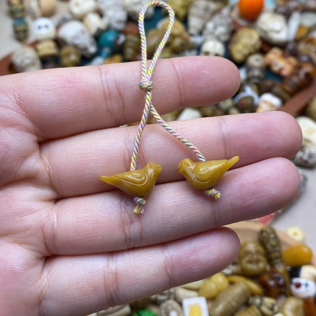 驼骨其他双喜临门小鸟一对