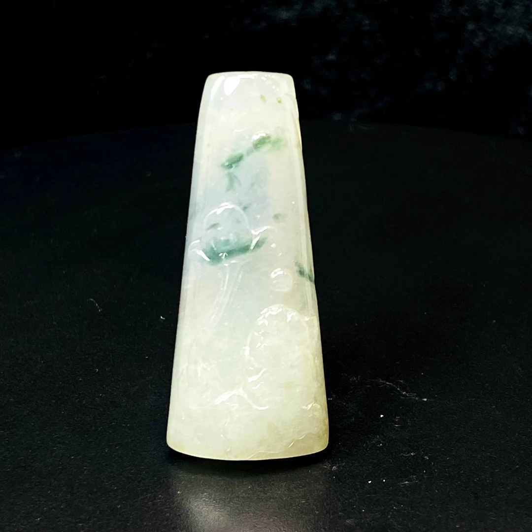 RX2天然缅甸A货翡翠胶底莲花悟道/052314/北京中保拍卖