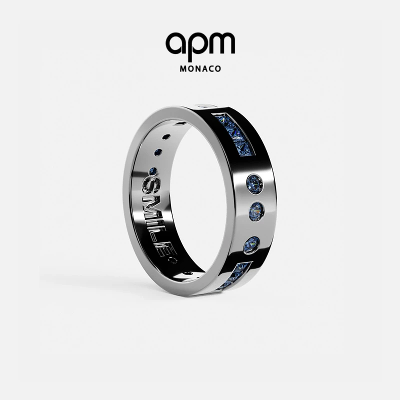 APM Monaco 经典摩斯密码SMILE明星同款饰品高级感对戒氛围感
