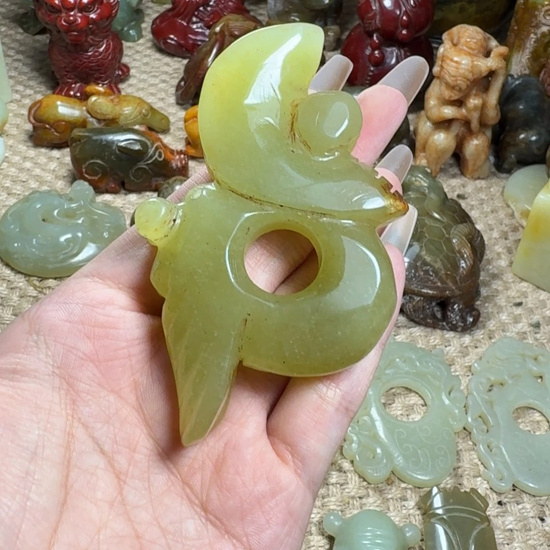 白玉菩提吊坠挂件