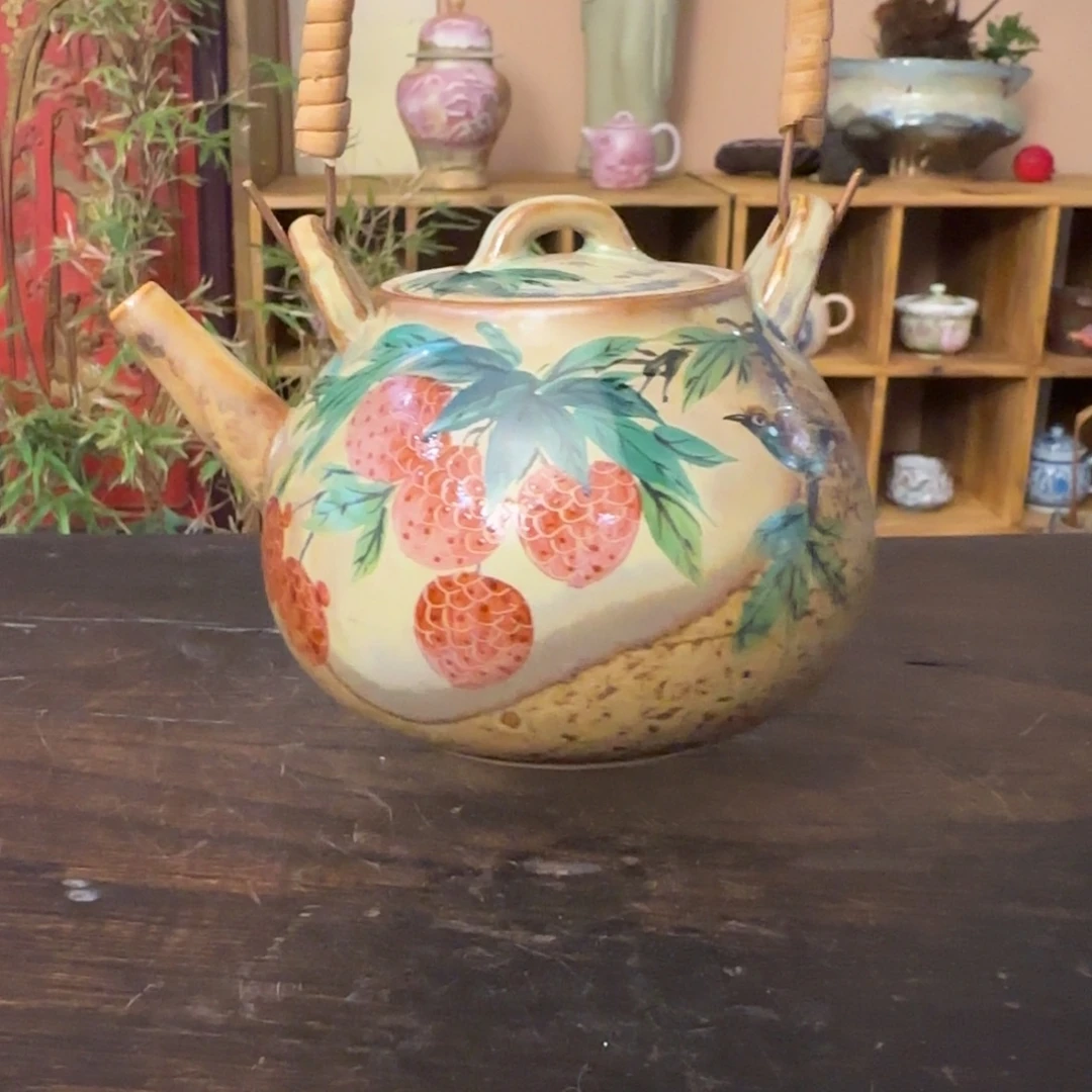 柴烧手工手绘陶瓷