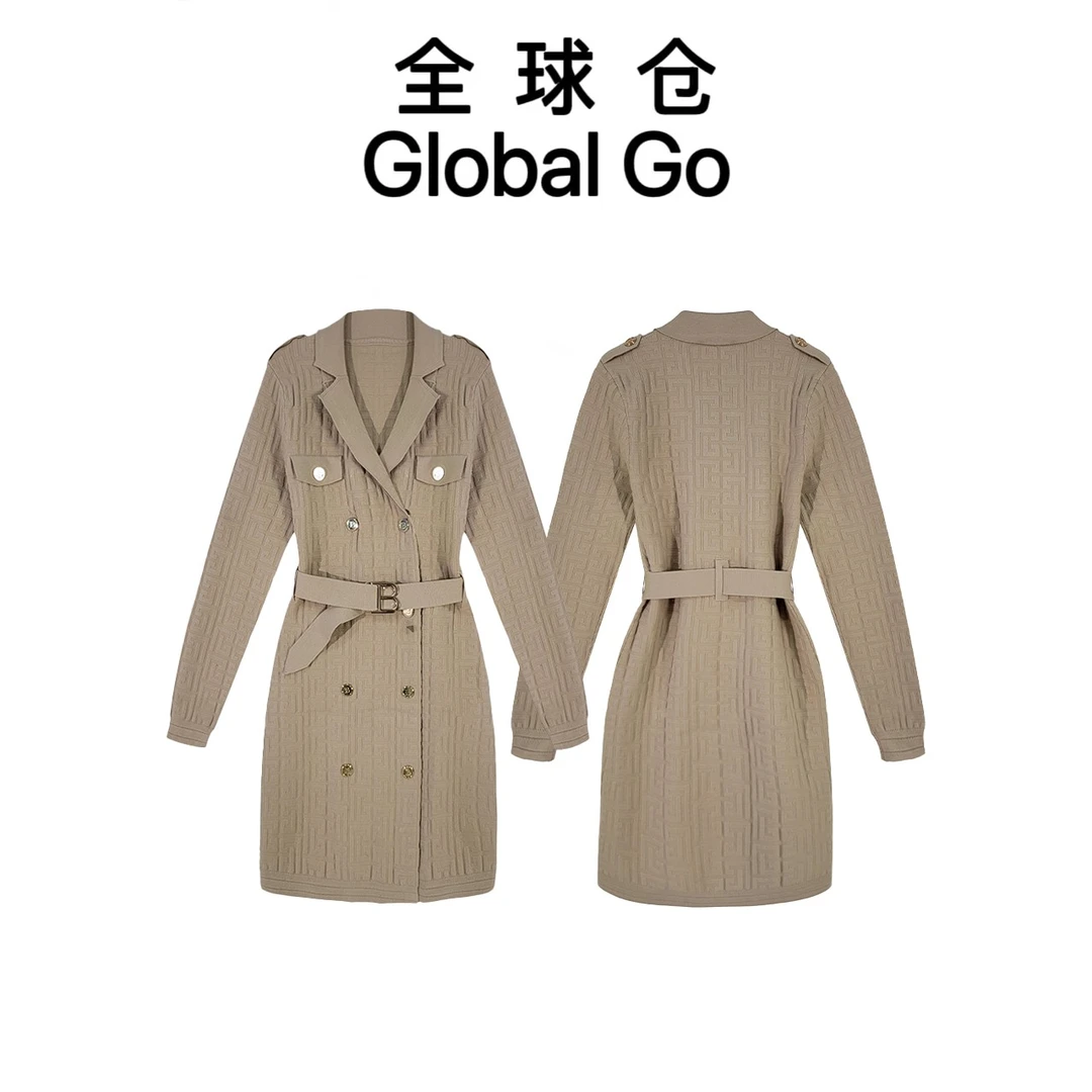 【全球仓Global Go】秋款轻奢风女装设计师款连衣裙#17-QZ-0140