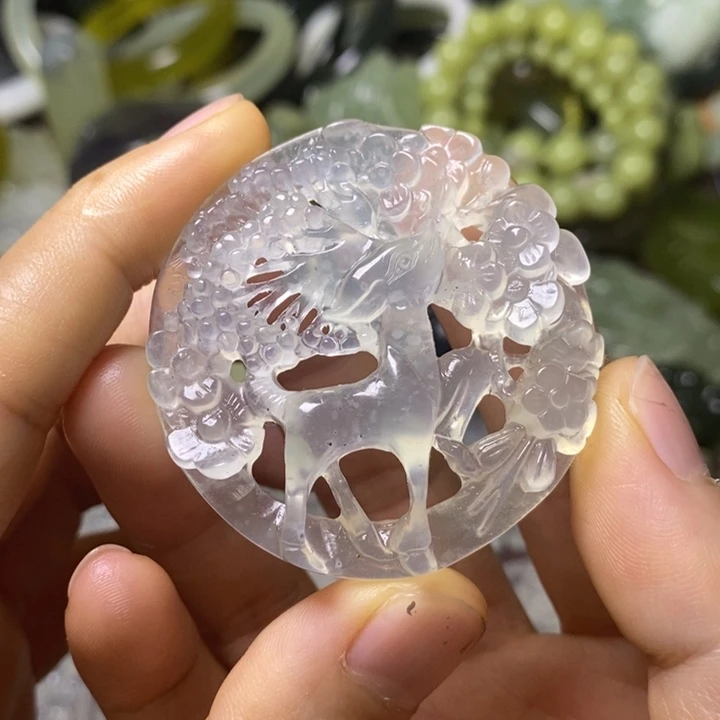 岫玉天然岫玉挂件未镶嵌