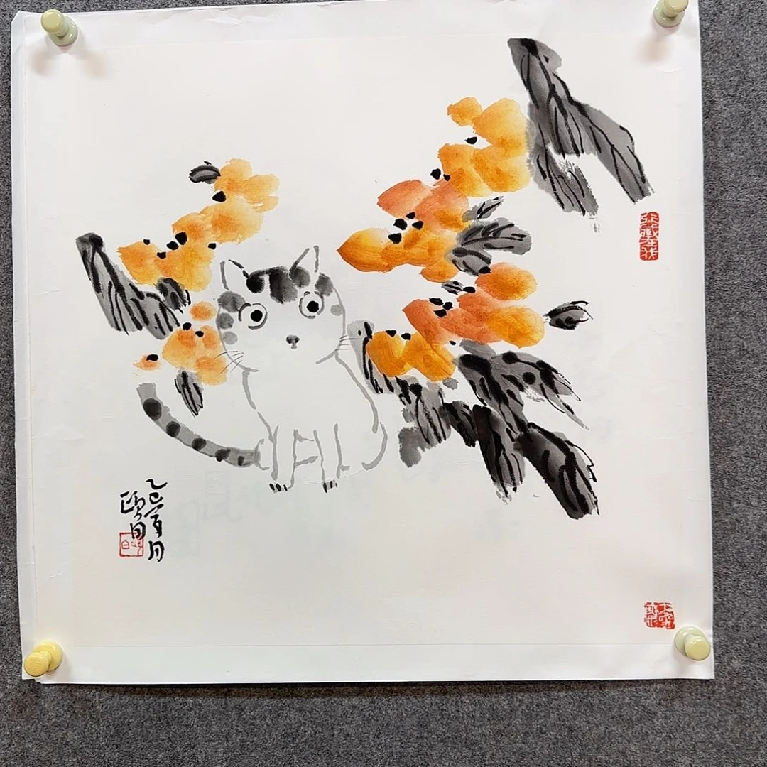国画颐白老师手绘作品