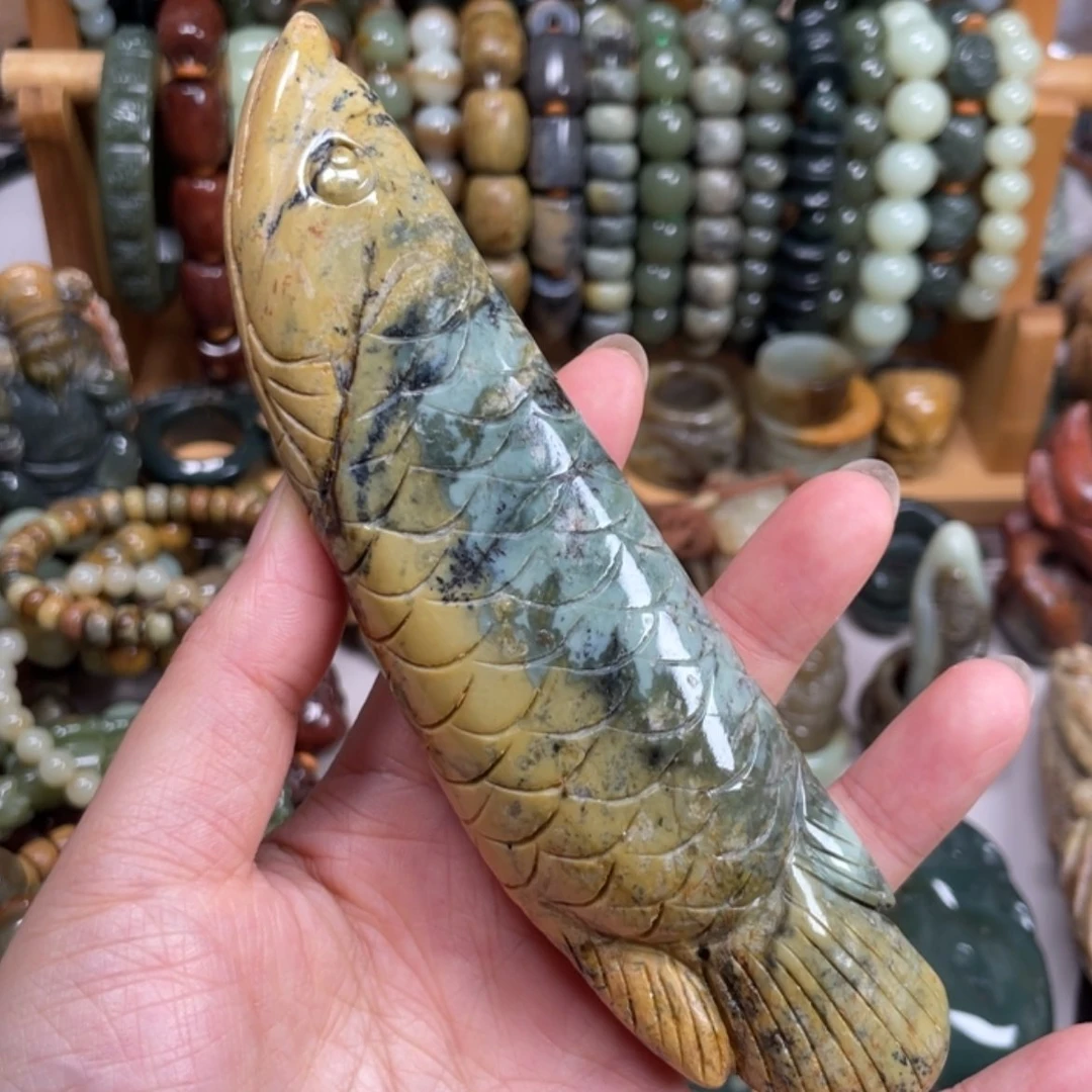 【闪购商品】岫岩河磨玉（透闪石质玉）未镶嵌把件