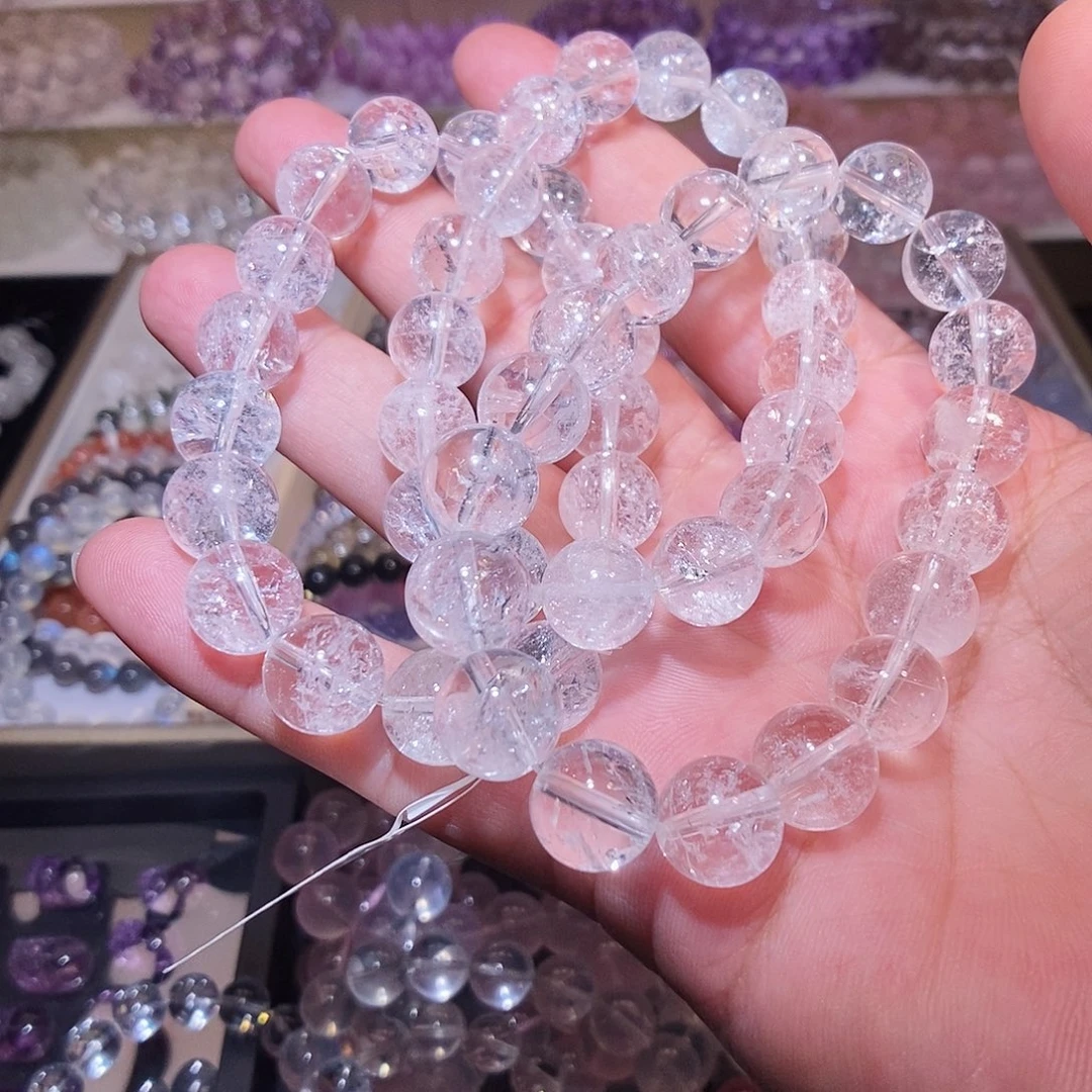 未镶嵌手链水晶白阿赛1.5mm