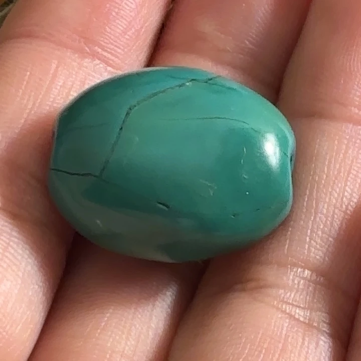 泥塑藏传 老珠子 绿珠子