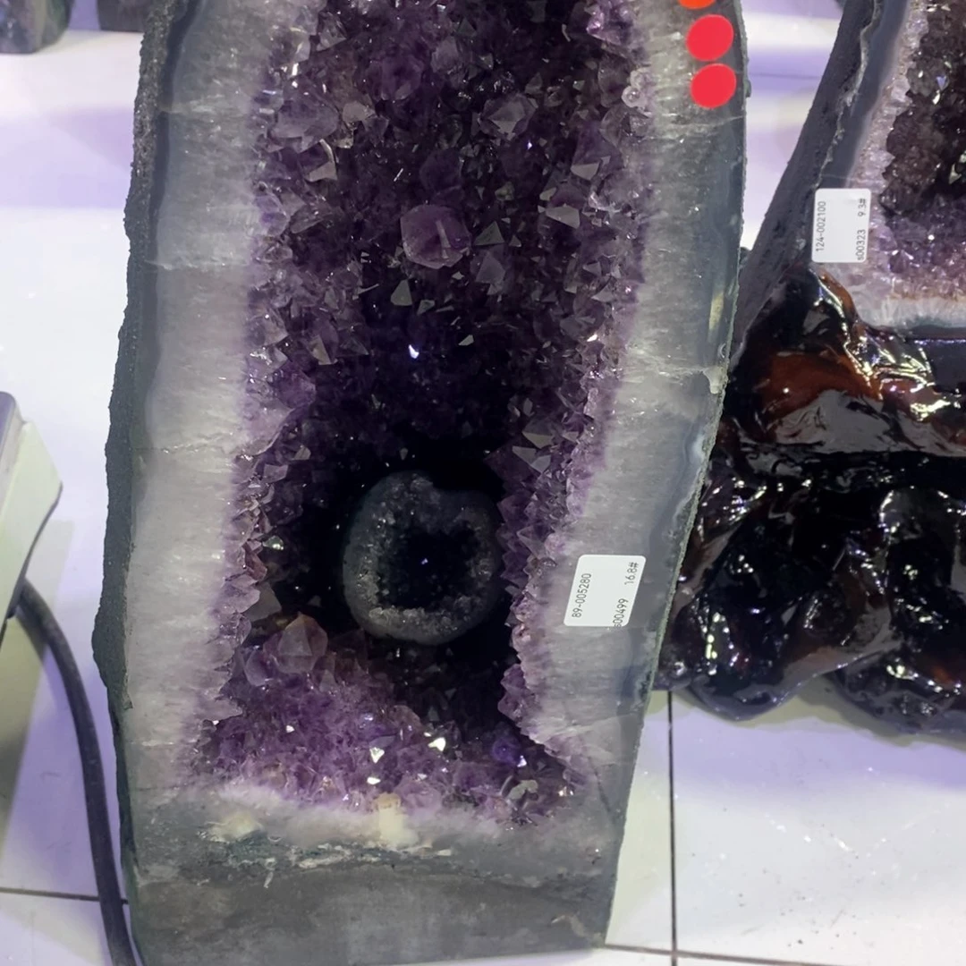 未镶嵌大型摆件（非配饰）紫晶毒****G