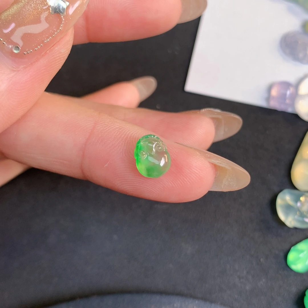 翡翠裸石8.12/6.34/3翡翠翡翠