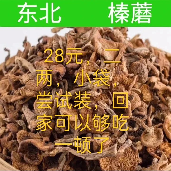东北野生榛蘑，2两小袋100克回家够吃一顿，吃好了再来回购