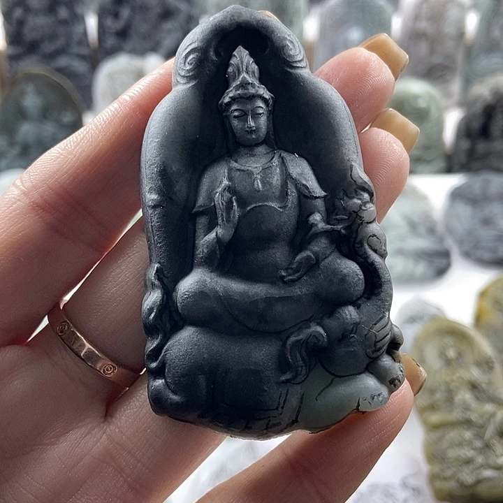 定制翡翠未镶嵌吊坠