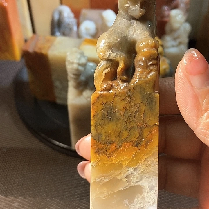 巴林石印石丒*巴林石雕刻艺术品