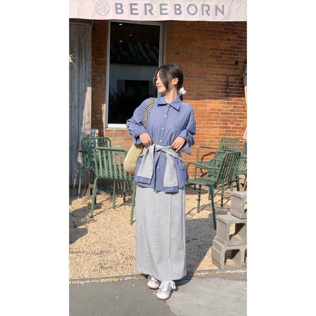 JIANG春季新款淑女款韩系女主风百搭套装设计师063