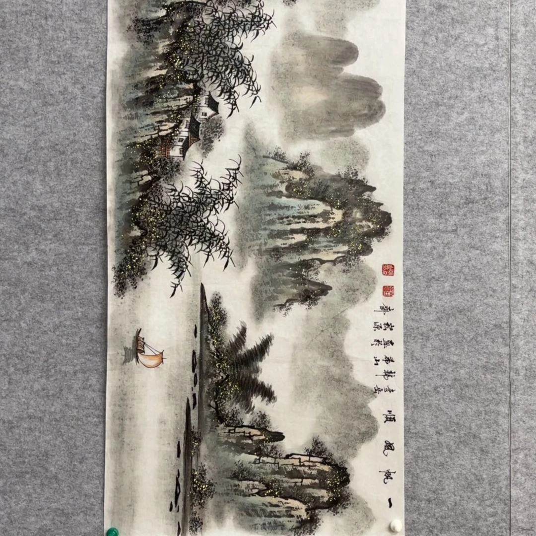国画花鸟等图案为主线