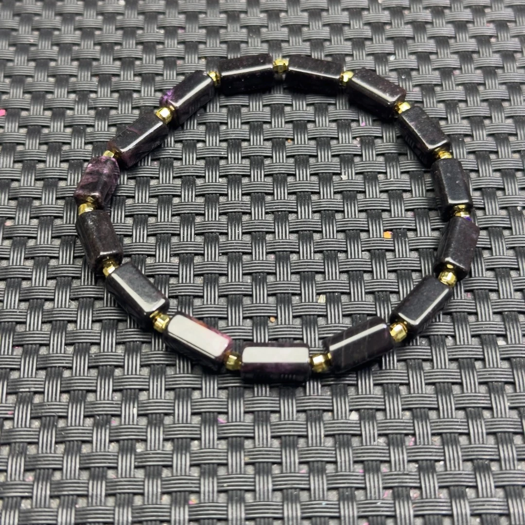 【唐艺】L59主播推荐款轻奢风常规长方形手串多样性发一件奇石