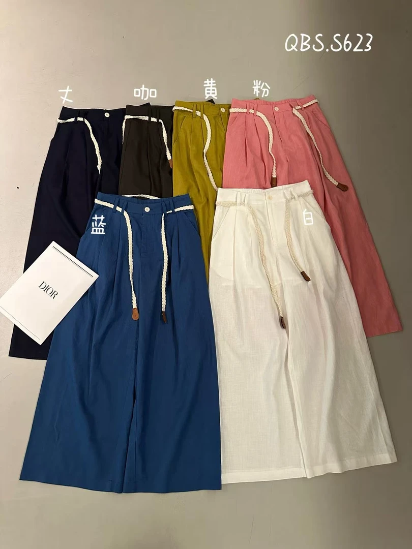 炸款～纤贝思夏季时尚洋气阔腿裤623