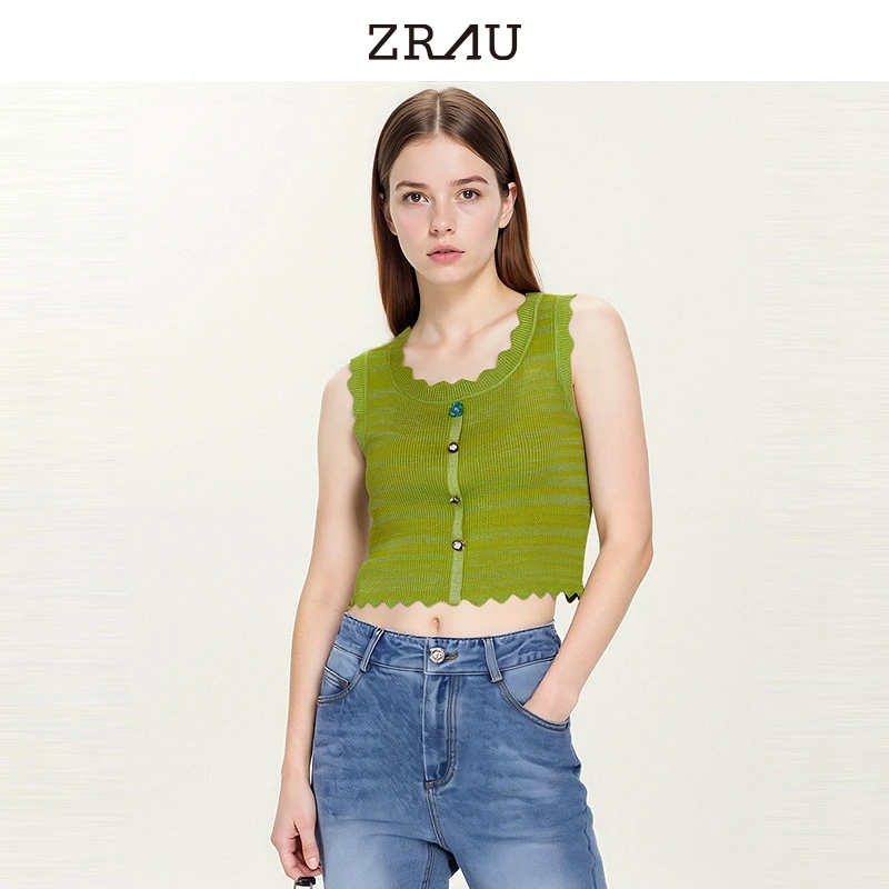 时尚百搭精致短款背心91050011010