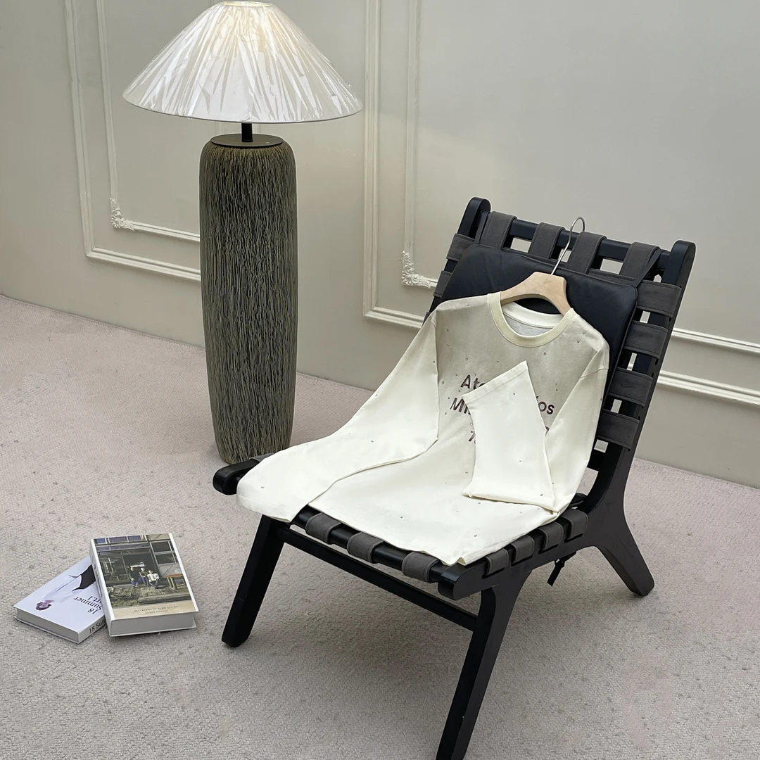 【妙姐精选】渐变字母圆领长袖T恤XYXS697