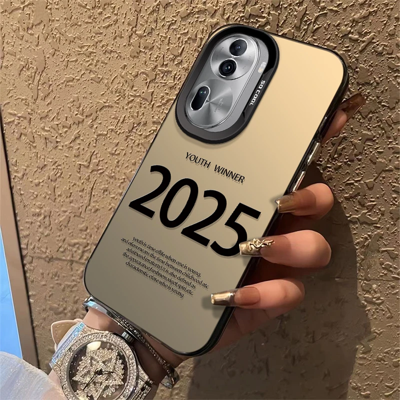 适用于【OPPO】Reno11创意简约2025个性男女新款防摔手机壳