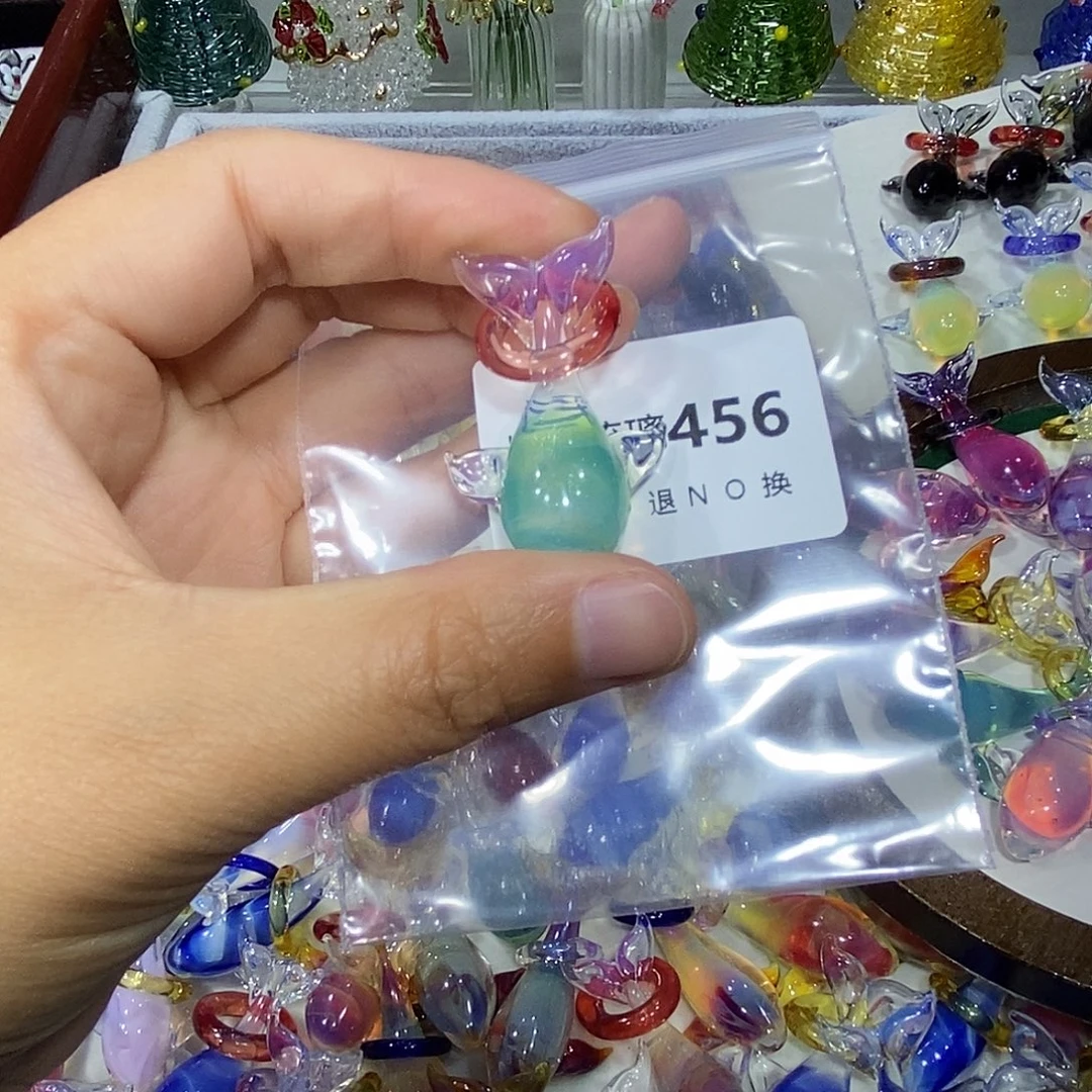森***吧颈饰玻璃456鲸鱼一个