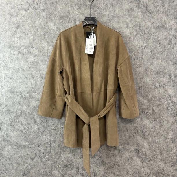 未使用 MaxMara maxmara咖色浴袍款外套