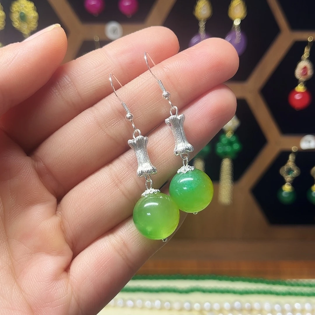 锆石纯铜合金耳饰