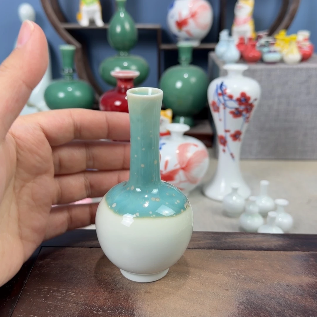 陶瓷手工小花器摆件