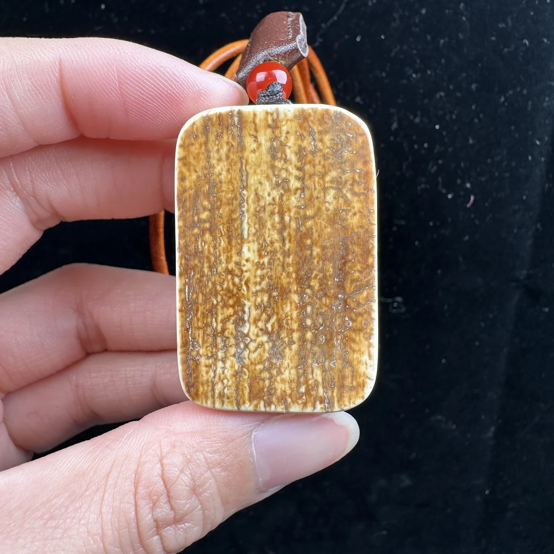 P4135天然猛犸牙 肥皂 无事牌 26*41*15mm支持鉴定 假一罚四