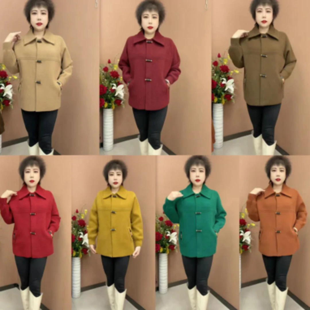 B001新款方领短款外套