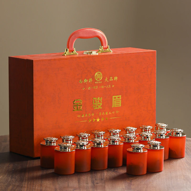 正宗金骏眉红茶蜜香浓香型工夫红茶高档橙色礼盒装