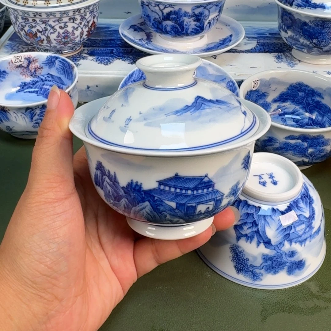 景德镇纯手绘茶具圆圆276