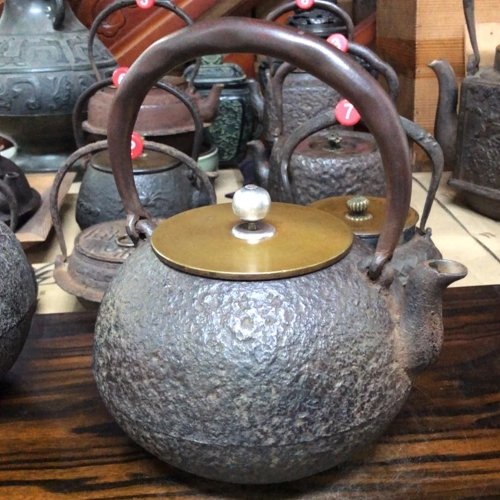 岩肌豆荚提梁银摘壶