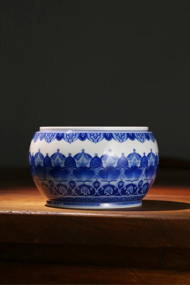 仪贤堂 青花 宝相水洗纯手工