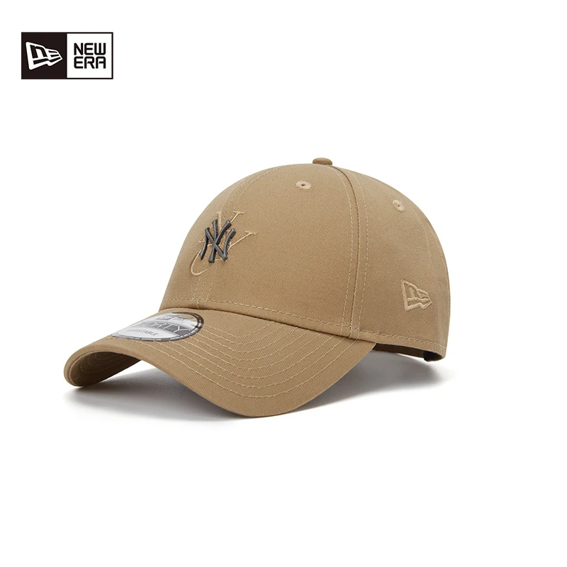 NEW ERA纽亦华春夏时尚金属标NY遮阳情侣百搭弯檐棒球帽子男女