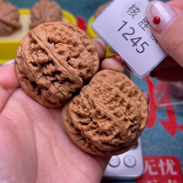 文玩核桃把件大粗筋46.1245