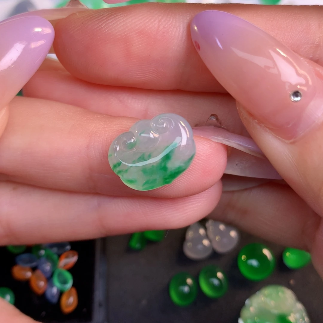 翡翠散珠翡翠翡翠11.2-13.98-4.21