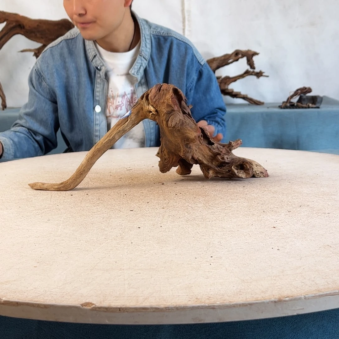 新年快乐沉木造景